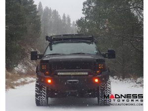 Ford F-150 Stealth Front Winch Bumper Pre-Runner Guard - Smittybilt XRC - Texture Black WARN M12000 Ford F-150 Stealth Front Winch Bumper Pre-Runner Guard - Smittybilt XRC - Texture Black WARN M12000